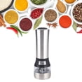 thumbnail image 3 of Stainless Steel Portable Electric Pepper Mill Salt Spices Ceramic Grinder Kitchen Seasoning Grinding Tools, 3 of 8