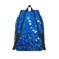 thumbnail image 2 of Lsque A Blue Glitter Pattern Canvas Daypack, Durable Backpack, High-quality Versatile Backpack,Vintage Compact Backpack-Medium, 2 of 6