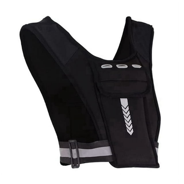 Running Phone Holder Vest, Chest Phone Holder Training Reflective Running Vest Adjustable Waistband Sport Jogging Vest