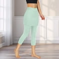 thumbnail image 3 of frariair ​High Performance Athletic Skirt For Women With Built In Compression Shorts Quick Dry Tennis Golf Fitness Multi Sport​ Green, 3 of 8