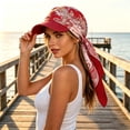 thumbnail image 6 of Headwear for Women Brim Visor Head Scarf Pre Tied Headwraps Lightweight Skull Cap, 6 of 6