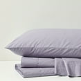 thumbnail image 4 of Comfort Classics 200 Thread Count Relaxed Cotton Percale Sheet Set, Purple, King, 4 of 9