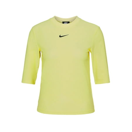 Nike Icon Clash Tee Womens Active Shirts & Tees Size S, Color: Sunflower Yellow