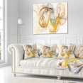 thumbnail image 3 of Designart Billowing Smoke Yellow - Abstract Throw Pillow - 18x18, 3 of 5