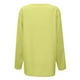 thumbnail image 4 of MHFRRA Camiseta Informal de Manga Larga con Cuello En V para Mujer. Camiseta Básica Cómoda para Uso Diario y Relajación. Ideal para Todas Las Estaciones. Combina Perfectamente con Jeans. Amarillo, 4 of 4