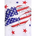 thumbnail image 3 of Camiseta con Estampado de Bandera de Estados Unidos en Talla Extra Rosegal  Camisetas tallas grandes, 3 of 5