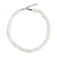 thumbnail image 1 of Collar ajustable de concha de almeja blanca oso de fresa chips de puka 45 cm + 5 cm, 1 of 4