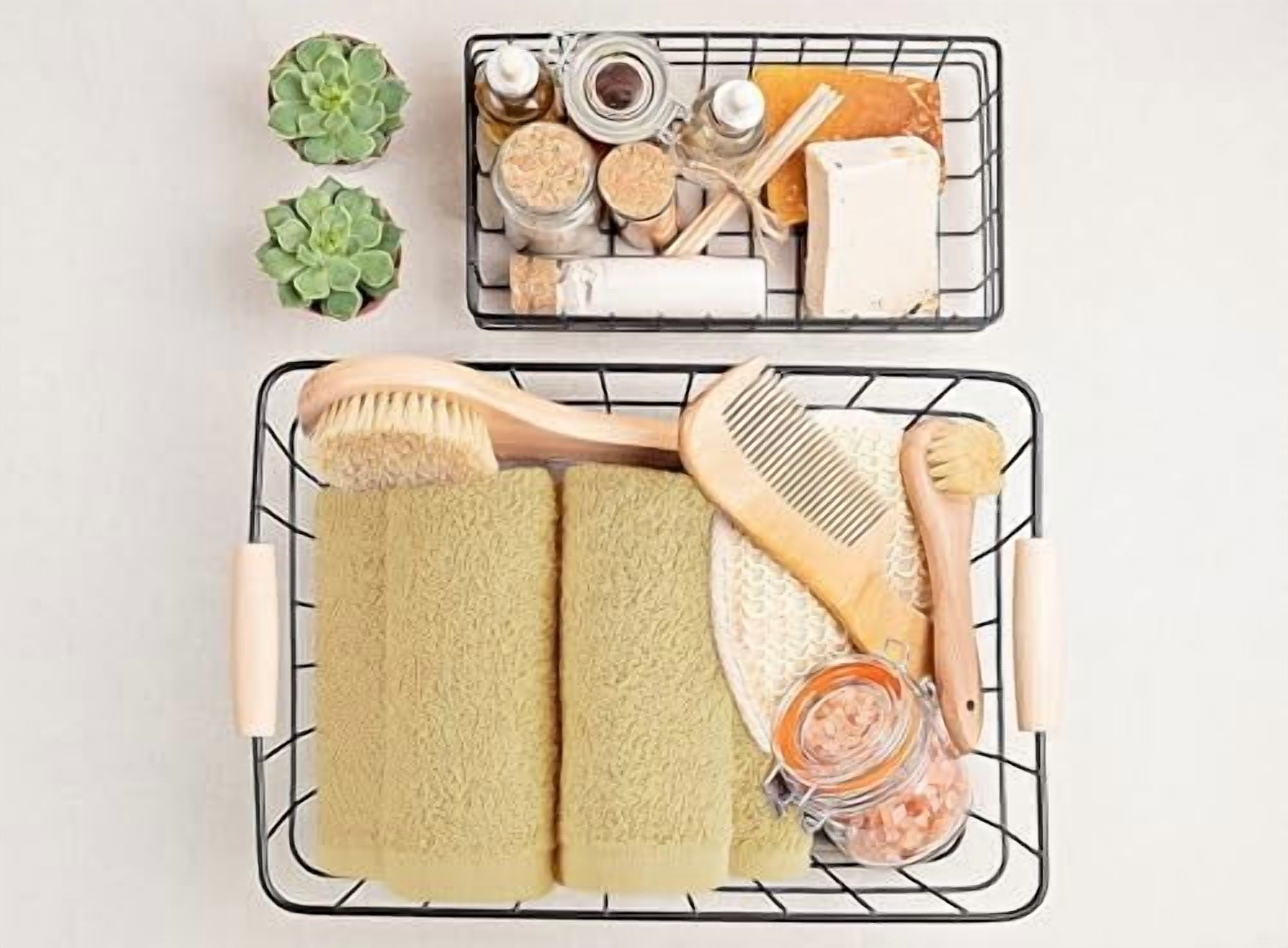 12 Pack Cotton Washcloths Set, 100% Ring Spun Cotton, Premium Flannel Face Cloths, Highly Absorbent and Soft Feel Fingertip Towels, Beige