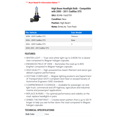 thumbnail image 2 of High Beam Headlight Bulb - Compatible with 2005 - 2011 Cadillac STS 2006 2007 2008 2009 2010, 2 of 2