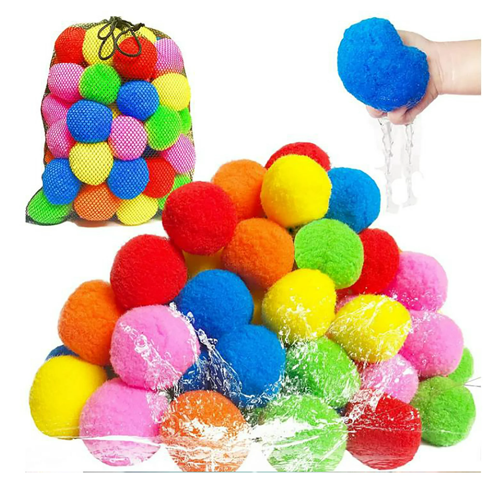 60pcs Water Balloons, Reusable Water Balls,Reusable Water Balls Outdoor