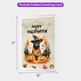 thumbnail image 5 of Happy Halloween Belgian Malinois Witches Hat Pumpkin Carving 5x7in Folded Greeting Card Sheepdog Dog Lover Gifts Single Note Card with Envelope - 02019, 5 of 5