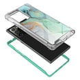 thumbnail image 3 of Samsung Galaxy Note 20 Ultra 5G Case (6.9"), Rosebono Hybrid IMD Design Graphic Anti-Scratch Fashion Cute Colorful Silicone Skin Cover Armor Case for Samsung Galaxy Note 20 Ultra 5G (Green Marble), 3 of 5