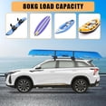 thumbnail image 4 of Kojooin Soft Roof Rack Pads for Cars, 600D Oxford Car Top Rack with Tie Down Straps, Ropes and Storage Bag for Surfboard or Kayak, 4 of 7