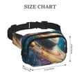 thumbnail image 4 of Fotbe Colorful Planet Universe Cangurera Cuadrada con Estampado de Doble Capa, Bolsa de Cintura Ajustable Mini para Hombres y Mujeres, 4 of 9