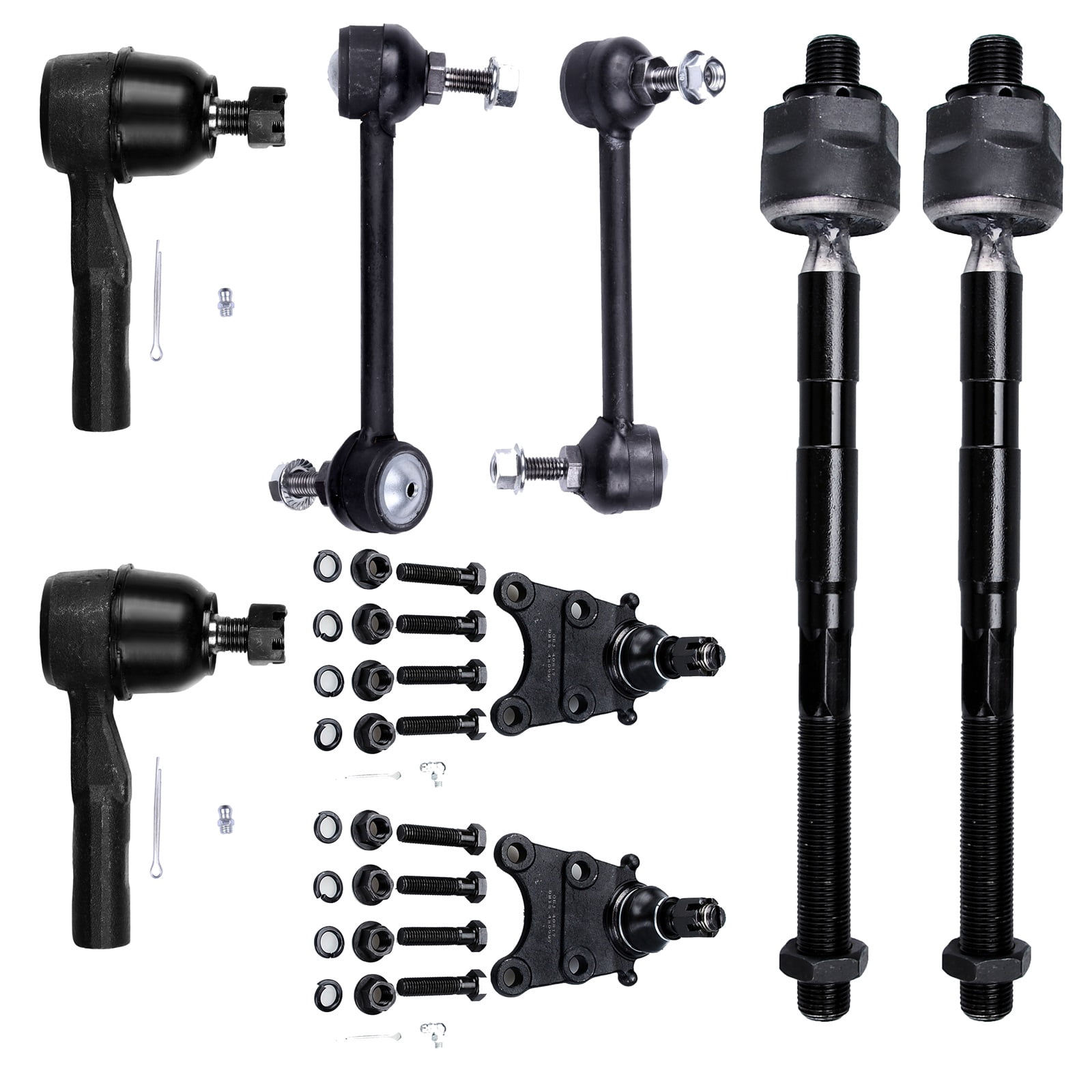 ECCPP 8pcs Inner Outer Tie Rod End Sway Bar Link Lower Ball Joint fit for 2006-2012 For Chevy Colorado For GMC Canyon 2006 For Isuzu i-350 2007-2008 For Isuzu i-370