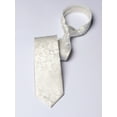 thumbnail image 7 of Yongchuantie Men's 3.15" Necktie Rice White Flower Branch Pattern 8CM Wide Version Tie+Gift Box, 7 of 7