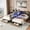Grey, variant on Three‑Mode Expandable Bed Frame, Two Beds Combinable Into Large Bed, 100% Squeak‑Free,Heavy‑Duty High Weight Capacity, With Bookcase Headboard Large Drawers Built‑in LED Lights and Charging Ports