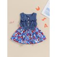 thumbnail image 5 of Aojekbee Toddler Girls Summer Dress Casual 4th of July Outfits Sleeveless A-Line Dress for Beach Party Cute Clothes, 5 of 10