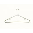 thumbnail image 4 of International Hanger White Plastic Tubular Suit Hanger for Tops or Pants, 72 Pack, 4 of 4