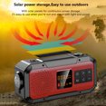 thumbnail image 1 of Radio portátil de emergencia con manivela de energía solar para acampar al aire libre y hacer senderismo, 1 of 9