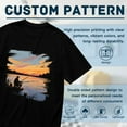 thumbnail image 5 of Black T Shirts for Men, Fishing Man Silhouette, Graphic 2 Mens Graphic Tees, 24827546,3XL, 5 of 8