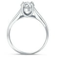 thumbnail image 3 of Pompeii 1 Ct Solitaire Round Cut Diamond Engagement Ring 14k White Gold Lab Grown, 3 of 4