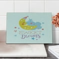 thumbnail image 2 of Saying Cutting Board, Colorful Illustration with Hand Lettering Words with Stars and Crescent Moon, Decorative Tempered Glass Cutting and Serving Board, Small Size, Multicolor, by Ambesonne, 2 of 5
