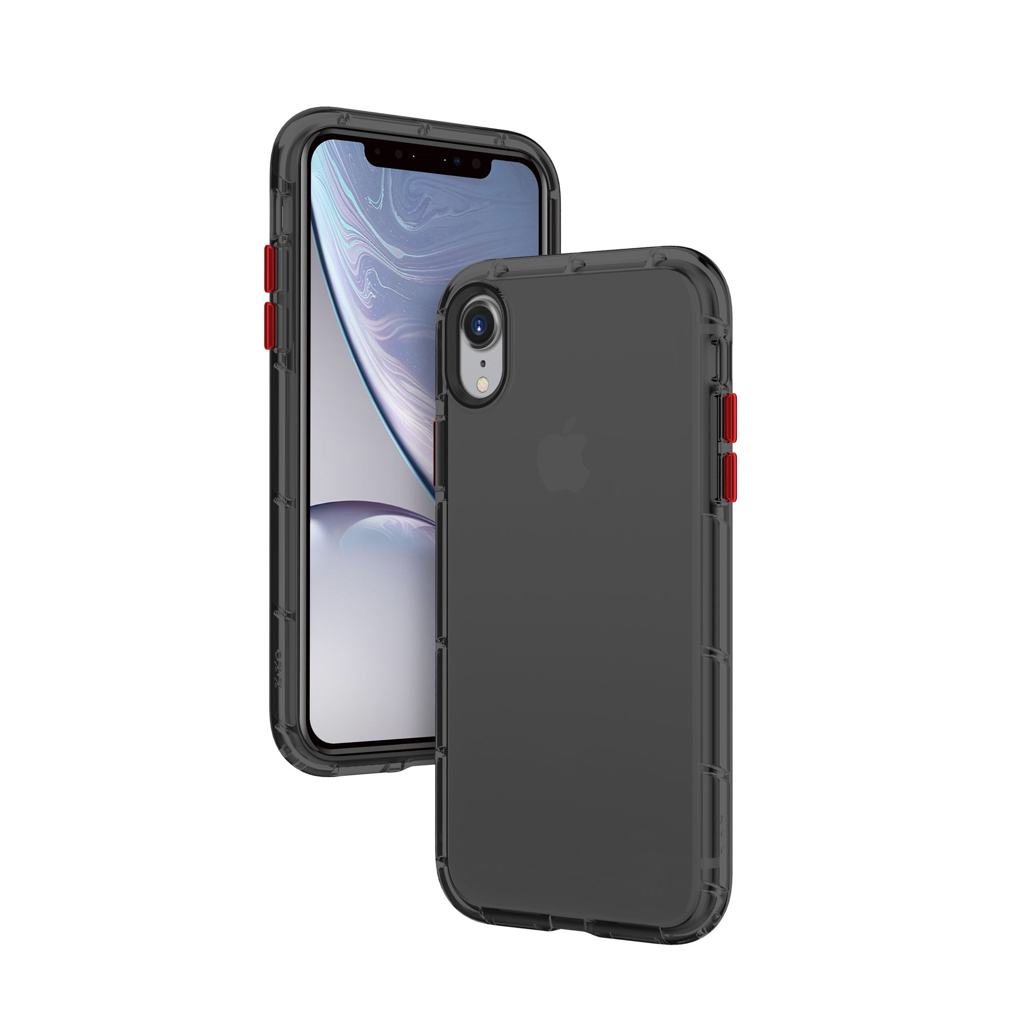 ZIZO SURGE Series for iPhone XR Case - Sleek Clear Case Customizable  Buttons - Smoke