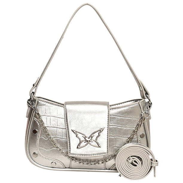 Bolso Bandolera Hombro Mujer Cuero PU Correa Ajustable Y2k Satchel Monedero