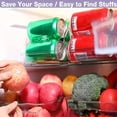 thumbnail image 4 of 1/2 Pack Drink Dispenser Organizer for Refrigerator, Clear Plastic Tall Skinny Soda Pop Cans Holder Container Storage Bin, 4 of 8