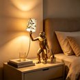 thumbnail image 5 of Decorative Monkey Figurine Lamp with Corded LED Light and Manual On-Off Control, Sculptural Design for Study, Hallway, or Windowsill Display, 5 of 8