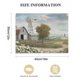 thumbnail image 3 of ARISTURING Pictures of Barns Prints Wall Canvas Old Rustic Bedroom Windmill Wall Decor Farmhouse Barn Pictures wall Art Blue sky and White Floral Retro Paintings, 3 of 6
