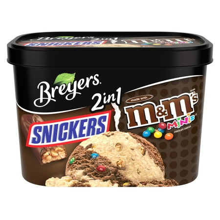 breyers light ice cream 2in1 snickers m amp m s 1 5 qt light ice cream definition