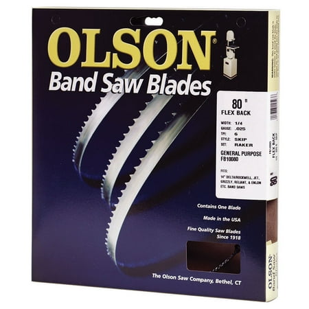 

Olson Saw FB10080DB 3/16 by 0.025 by 80-Inch HEFB Band 10 TPI Regular Saw Blade