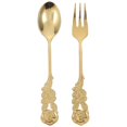 thumbnail image 3 of Stainless Steel Scoop Salad Spoon Metal Spoon Soup Spoon Appetizer Dessert Forks, 3 of 3