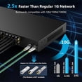 thumbnail image 7 of 16 Port 2.5Gb Web Unmanaged Ethernet Network Switch with 16 x 2.5G Base-T Port | 2 x 10G SFP+ | Work with 10-100-1000Mbps | 120G Bandwidth | Fanless Quiet | Rack Mount | Sturdy Metal Casing, 7 of 7