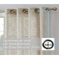 thumbnail image 6 of THD Harley Faux Linen Textured Semi Sheer Sun Light Filtering Window Grommet Curtain Panels, Set of 2 Panels, 6 of 7