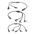 thumbnail image 5 of 5.5x2.1mm DC5521 Y Splitter Power Cable 2/3/4 Male Ports 90 degree Elbow for Security Camera and LED Light 40CM, 5 of 9
