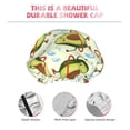 thumbnail image 5 of Kdxio Avocado Doing Sport Print Shower Cap for Women,Elastic and Reusable,Double Waterproof Layers Bathing Hat, 5 of 9