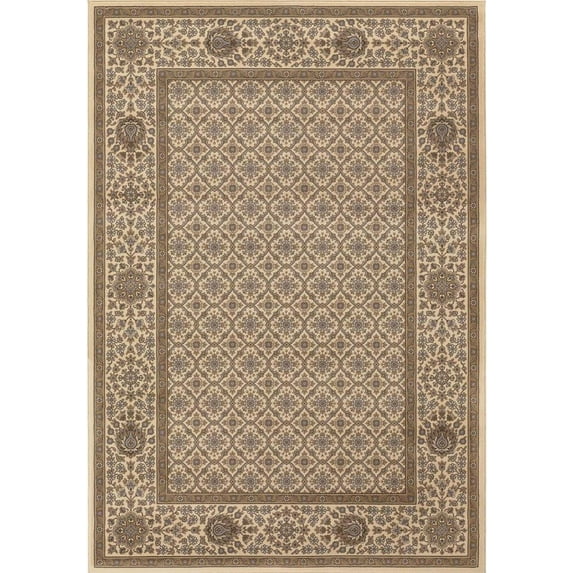 Couristan 83950058092125T 9 ft. 2 in. x 12 ft. 5 in. Palladino Genoa Rug - Ivory