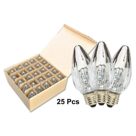 

Queens of Christmas F50-RETRO-PW-25 F50 Non-Dimmable Commercial Retrofit Bulb Pure White - Pack of 25