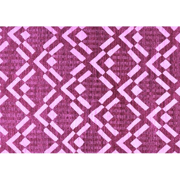 Ahgly Company Indoor Rectangle Abstract Purple Contemporary Area Rugs, 7' x 10'