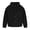 Black, variant on Fesfesfes Men Winter Hoodie Jacket Casual Solid Hooded Jacket With Pocket Long Sleeve Outerwear Windbreaker Coat