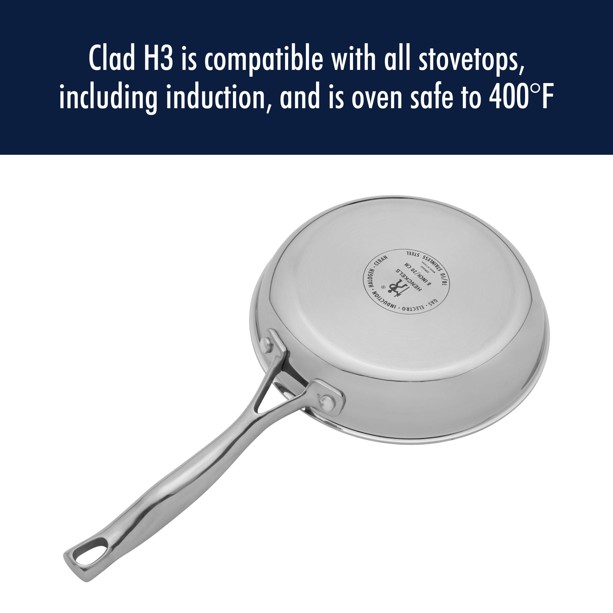 Henckels Clad H3 8-inch Stainless Steel Ceramic Nonstick Fry Pan, 8-inch -  Fry's Food Stores