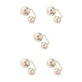 thumbnail image 1 of QualitChoice Broche Robe Style Simple Accessoire Mode Femme Bijoux Cadeau Chandail Perle Cardigan Clip Type 1 5Ensemble, 1 of 6