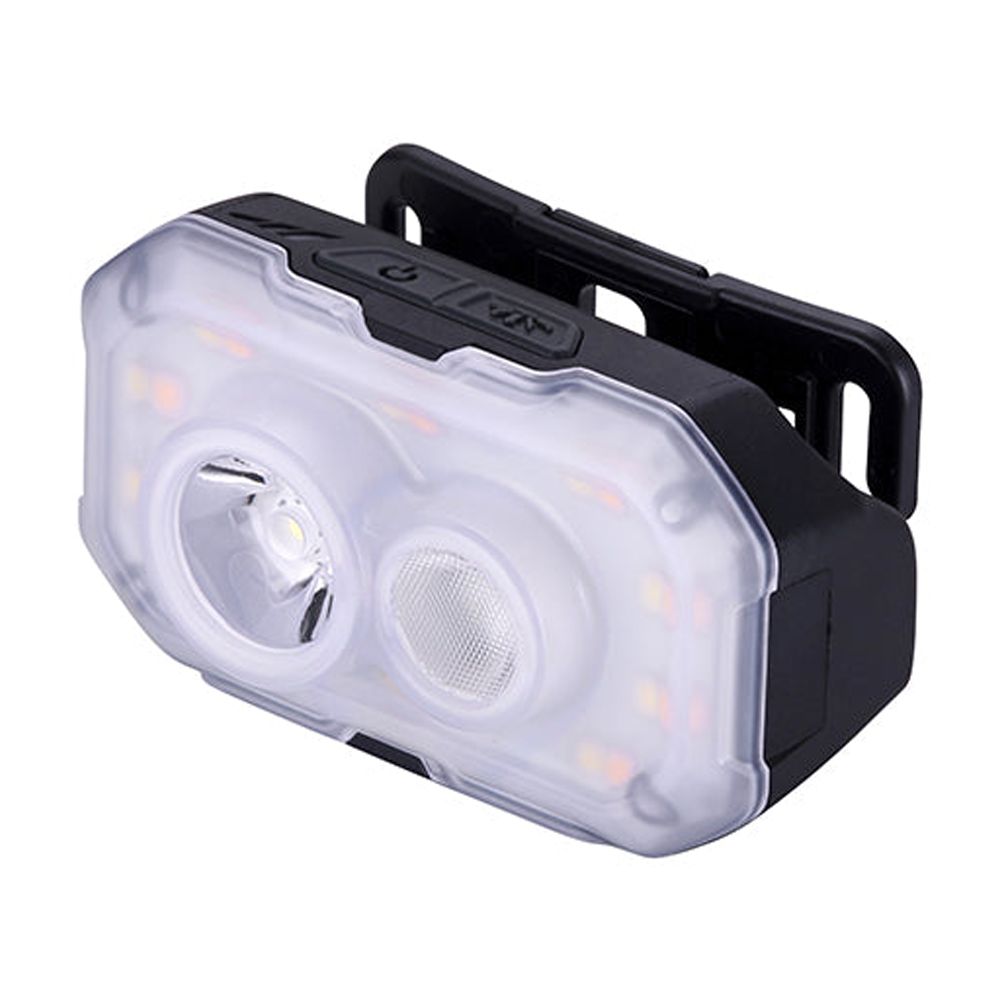 Claymore Heady+ (Black) - Rechargeable LED Headlamp Flashlight, Lightweight for Camping, Running, Hiking, Emergency & Industrial Use. Waterproof, USB-C Charging, Up to 70 Hours Battery Life.