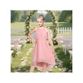 thumbnail image 4 of Sunny Fashion Girls Dress Rose Halter Textured Dot Chiffon Party Holiday Spring Summer Sundress 7 Years, 4 of 7