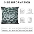 thumbnail image 5 of YANMS Hopyeer Spring Summer Succulent&nbsp;Plants Throw Pillow Covers Realistic Plant Leaves Pillowcase Standard Home Sofa Bedroom Cushion Cover White, 5 of 5