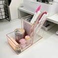 thumbnail image 5 of kkbbma under $5 Pen Holder for Desk, Clear Acrylic Pencil Holder for Desk, Marker Holder with 2 Compartments, Pencil Organizer for Home, Office, Classroom, Bathroom, 5 of 6
