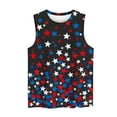 thumbnail image 3 of Aboser Women's USA Stars Crop Tank Tops Cute American Flag Graphic Tees Plus Size Sleeveless Tank Top for Teen Girls Casual Summer Patriotic Tee Shirt High Neck Vacation Shirts, 3 of 4